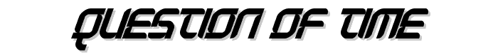 Question of time font